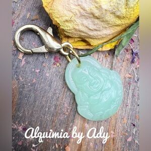 Alquimia Jade Green Buddha Key Holder